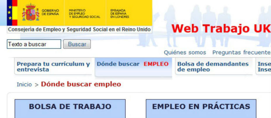 Portal de empleo de la Embajada de España en Londres