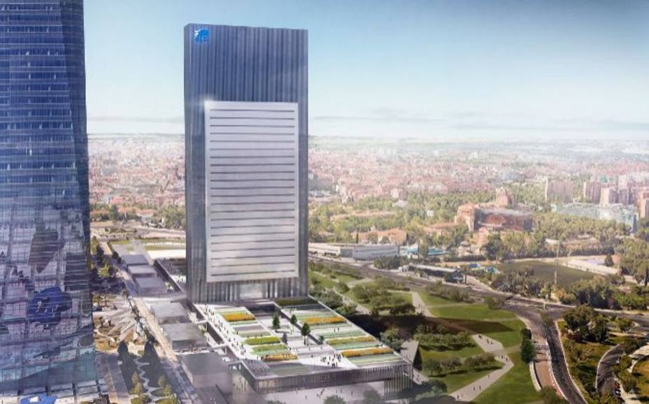 La quinta torre de Madrid contará con entre 60 y 80 locales comerciales