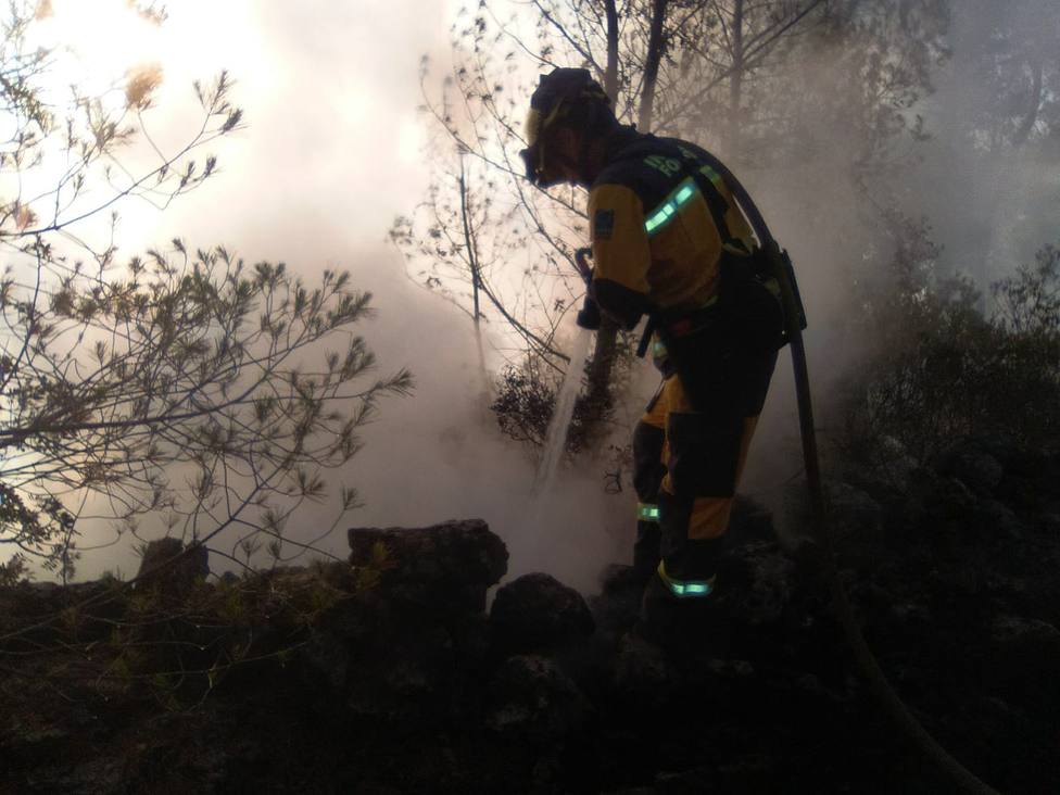 El incendio declarado este domingo en Palma se encuentra estable