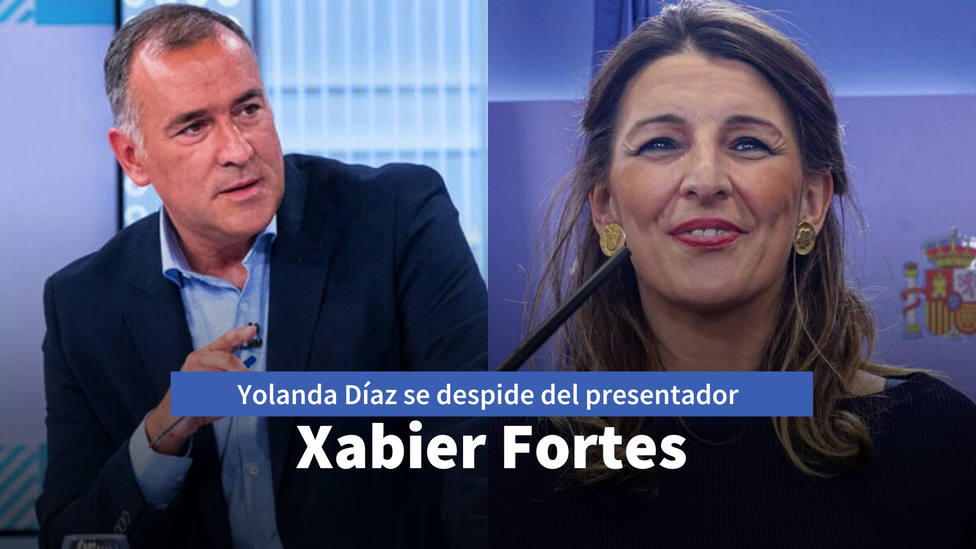Los mensajes de complicidad entre Xabier Fortes y Yolanda Díaz en su despedida