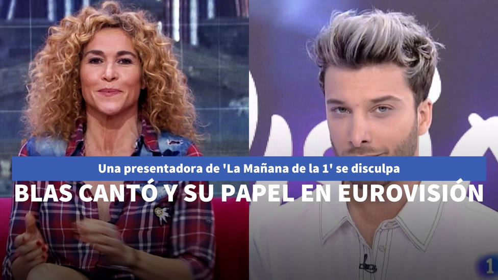 Una presentadora del programa de Mónica López se disculpa con Blas Cantó por lo que dijo sobre Eurovisión