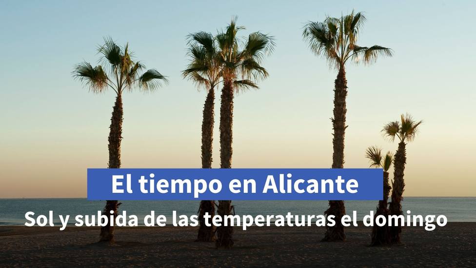 El tiempo en Alicante para el fin de semana