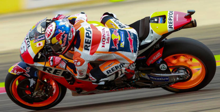 Dani Pedrosa sigue en un gran momento de forma y fue el más rápido en Alcañiz. Foto: MotoGP.