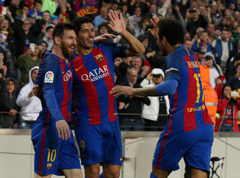 Messi, Neymar, Luis Suárez Barcelona Sevilla