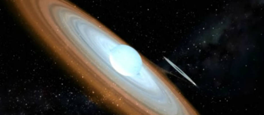 Un agujero negro y una estrella peonza: singular pareja cósmica