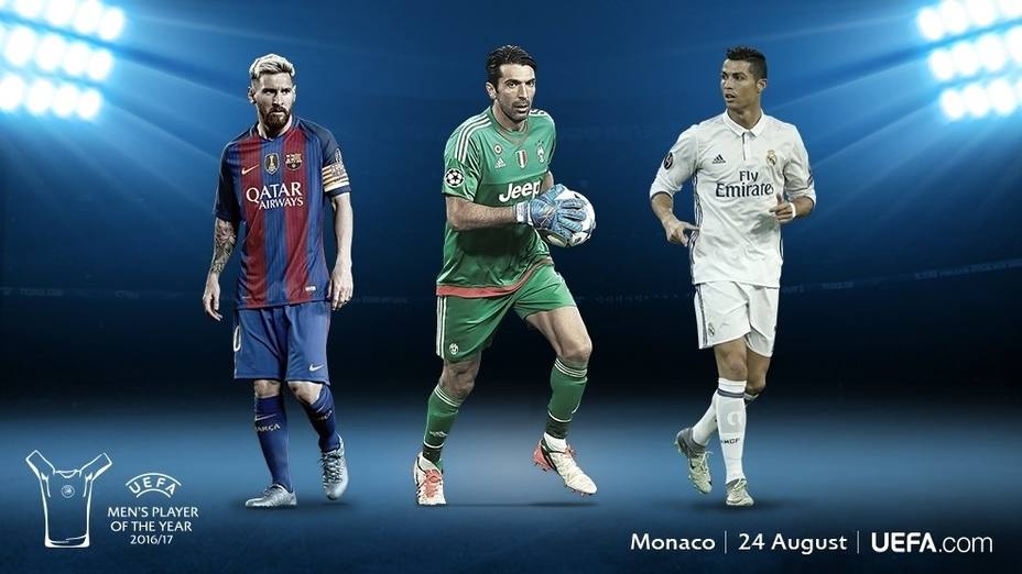 Buffon, Messi y Cristiano, candidatos a Mejor Jugador de la UEFA