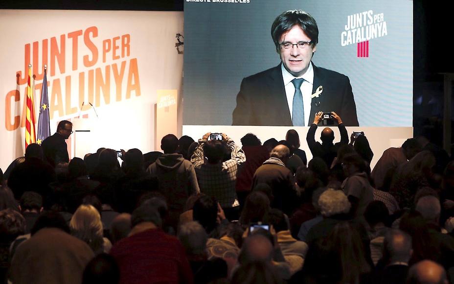 Acto de campaña de Junts per Catalunya