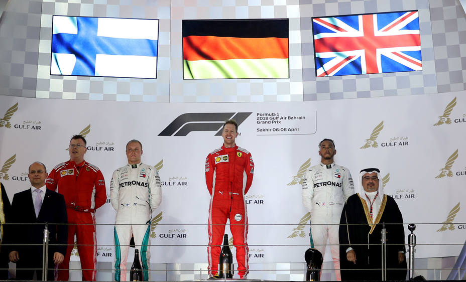 Vettel, ganador del GP de Bahrein (Reuters)