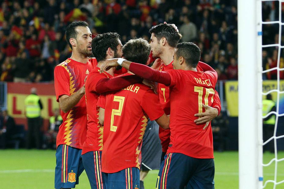 La Seleccion Española vence con rotundidad por 5-0 a CostaRica en el amistoso previo al Mundial de Rusia