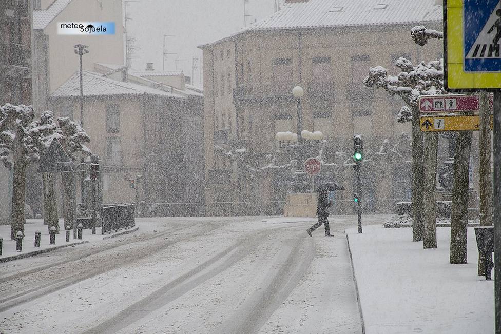 Gloria, el temporal de nieve que barre La Rioja de este a oeste