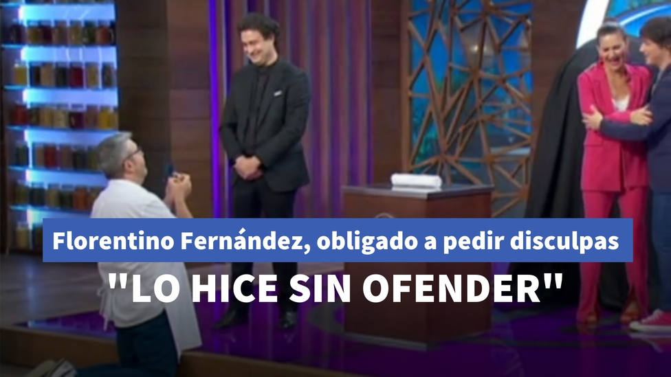Florentino Fernández, obligado a disculparse por una imitación en MasterChef Celebrity: No quise ofender