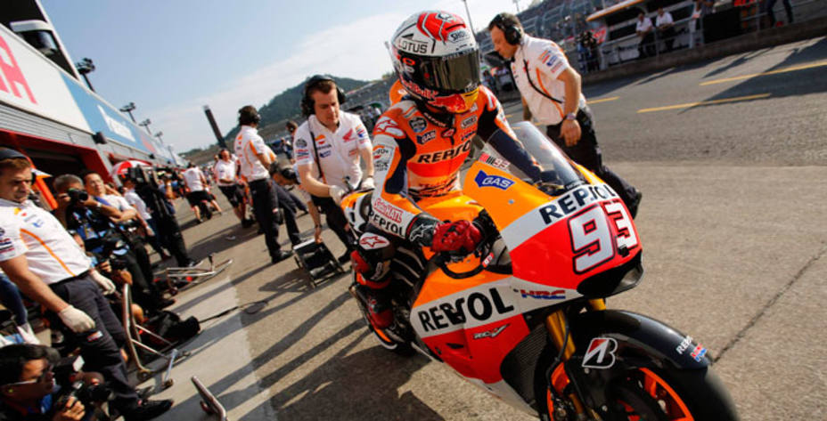 Márquez se coronó campeón del mundo en Japón a falta de 3 carreras. Reuters.