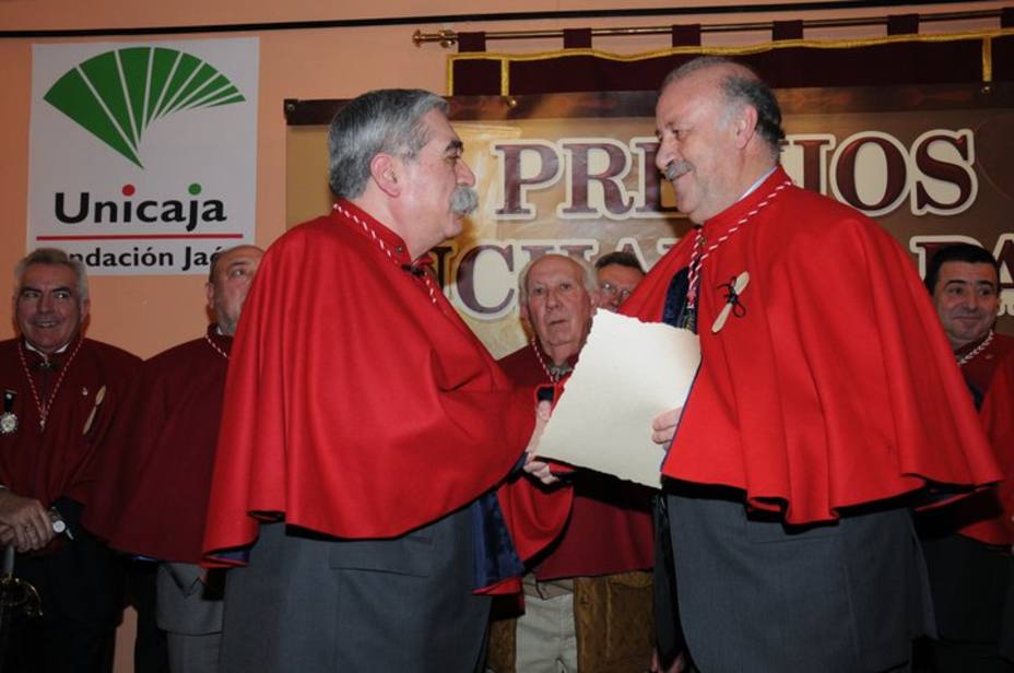 Vicente del Bosque recoje su distinción como Premio Nacional Cuchara de Palo