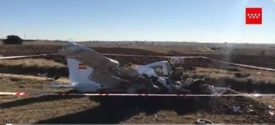 Mueren dos personas en un accidente de avioneta en Quijorna