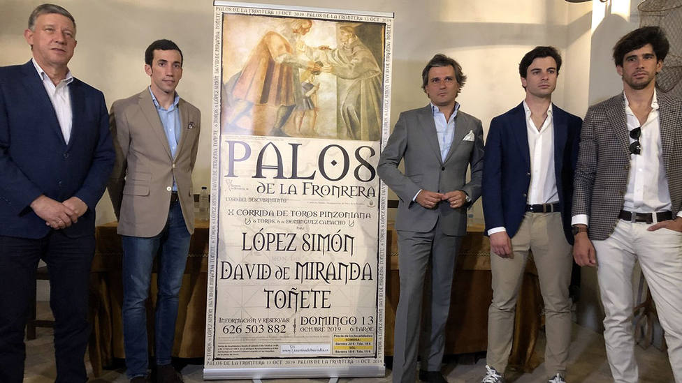 Acto de presentación del cartel de la X Corrida Pinzoniana de Palos de la Frontera (Huelva)