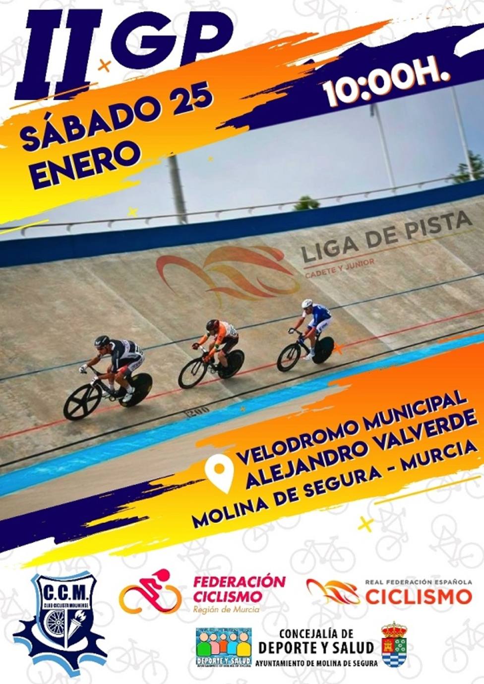 El II Gran Premio Velódromo Municipal Alejandro Valverde se disputa en Molina de Segura