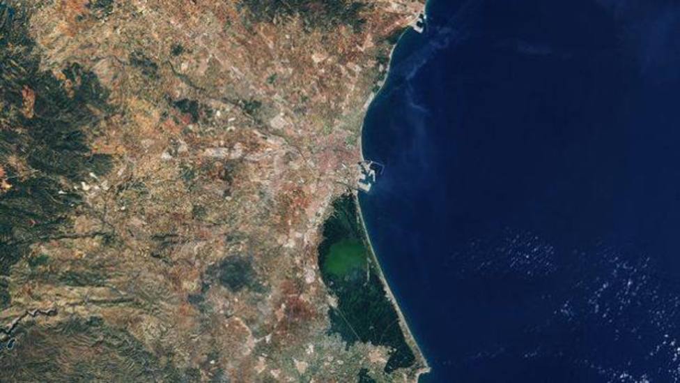 Valencia, a vista de satélite