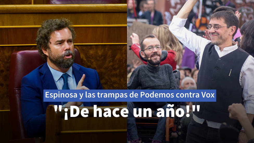Espinosa de los Monteros desmonta la última trampa de Podemos contra Vox: ¡De hace un año!