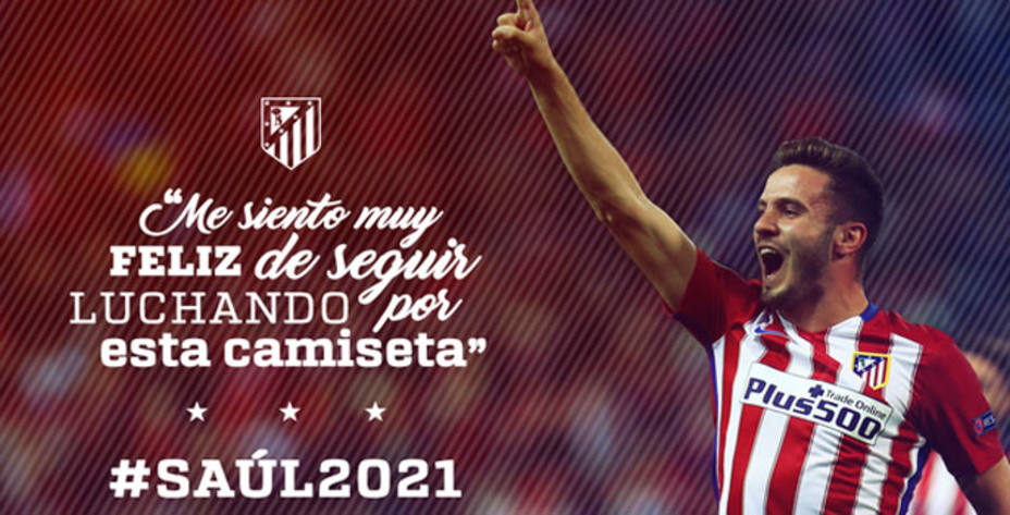 Saúl Ñíguez es la gran perla del Atlético de Madrid. Foto: ATM.