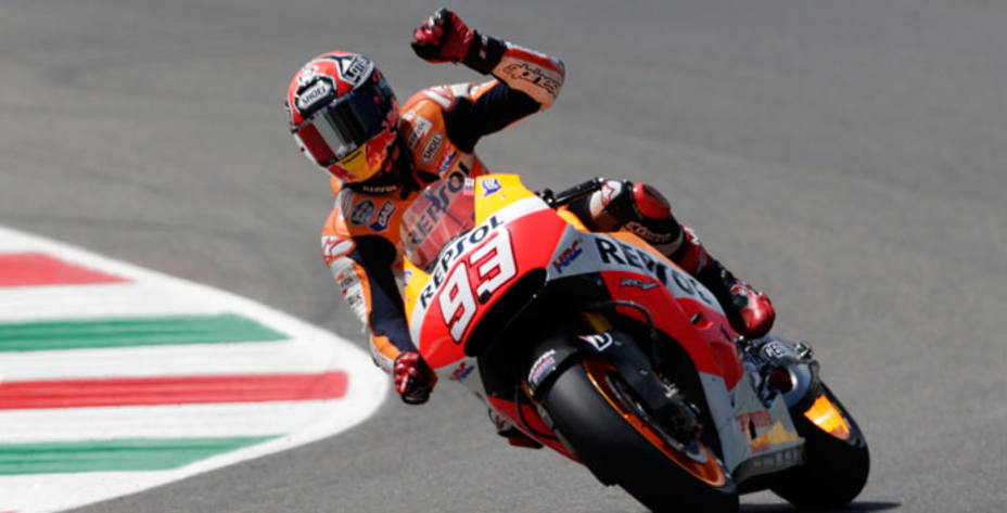 Márquez logró la victoria en el Gran Premio de Italia. Reuters.