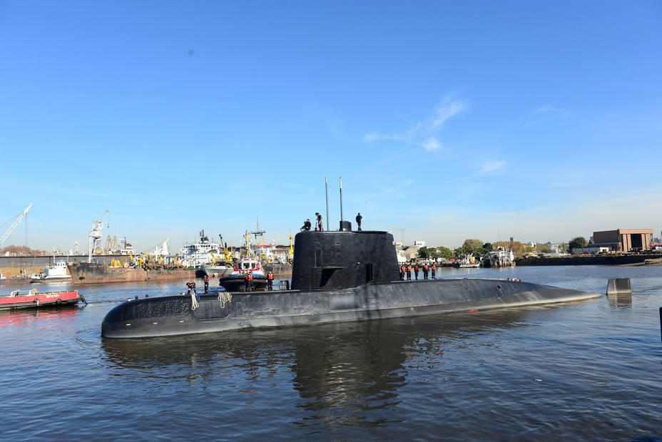 Imagen del submarino ARA San Juan