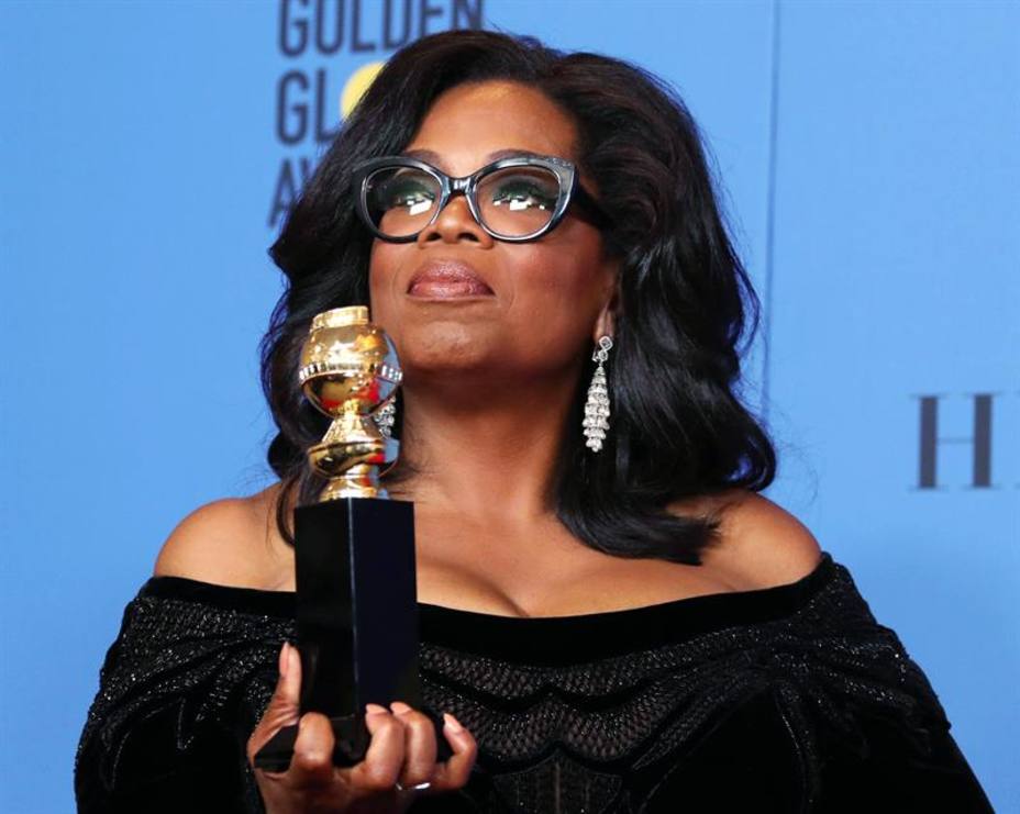 Oprah Winfrey recibe el premio Cecil B. DeMile de los Globos de Oro