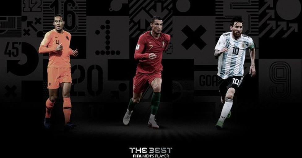 Cristiano, Messi y Van Dijk luchan este lunes por el The Best