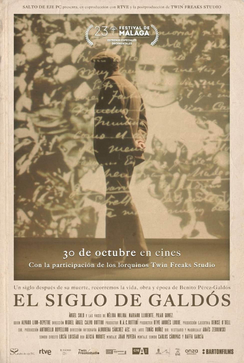 Los lorquinos Juan y Pedro Poveda presentan la producción de su documental, ‘El siglo de Galdós’