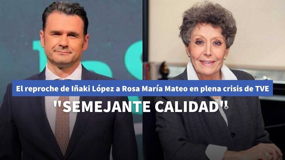Iñaki López reprocha a Rosa María Mateo la parrilla televisiva de TVE en plena crisis de audiencia