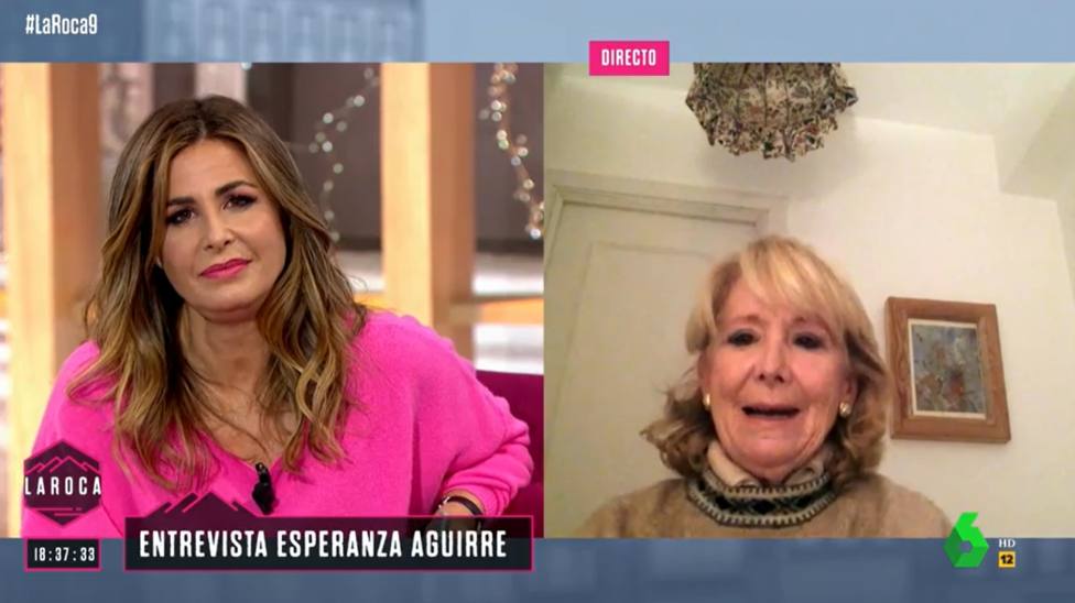 Nuria Roca, obligada a disculparse en La Roca por lo que pasó con Esperanza Aguirre en directo