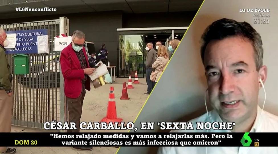 El doctor Carballo vaticina en La Sexta Noche si habrá una séptima ola en España de cara a Semana Santa