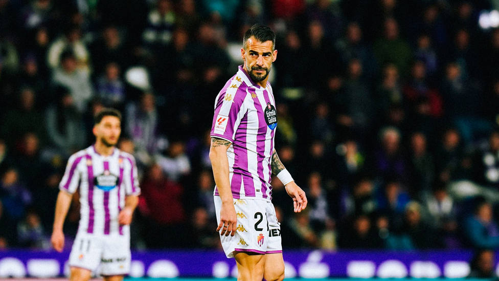 Álvaro Negredo, durante el Valladolid - Albacete de LaLiga (FOTO: Real Valladolid)