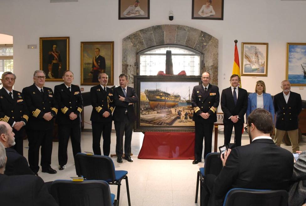 Presentación del nuevo lienzo del Museo Naval de Cartagena