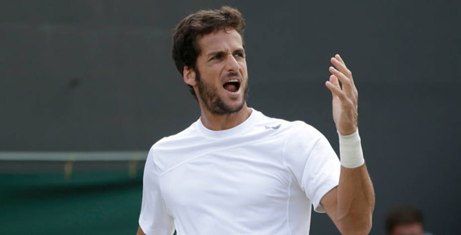 Feliciano López, en octavos de Wimbledon (Reuters)