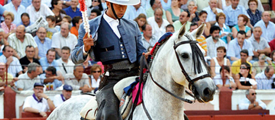 Sergio Galán a lomos de Vidrié, uno de sus grandes caballos. @SERGIOGALANINFO