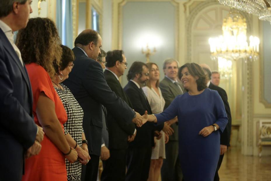 Martínez Guijarro con la vicepresidenta del Gobierno