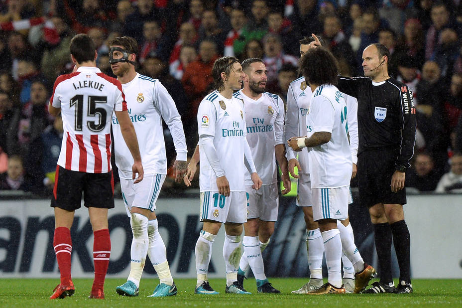 Sergio Ramos, expulsado contra el Athletic (Reuters)