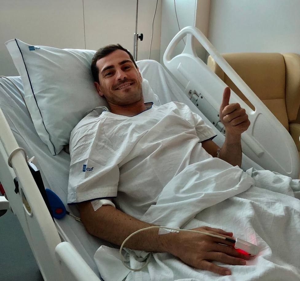 Iker Casillas, en el hospital