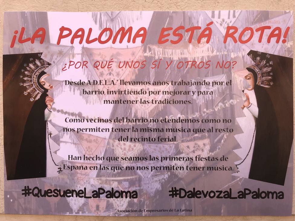 Locales de La Latina (Madrid) se quejan de graves pérdidas por impedirles poner música en las fiestas de La Paloma