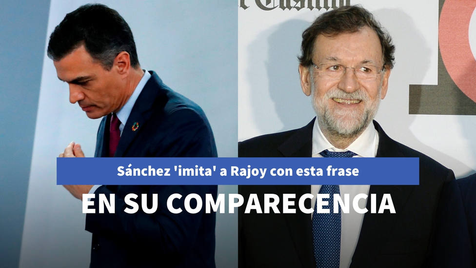 Sánchez imita a Rajoy con esta frase de su última comparecencia