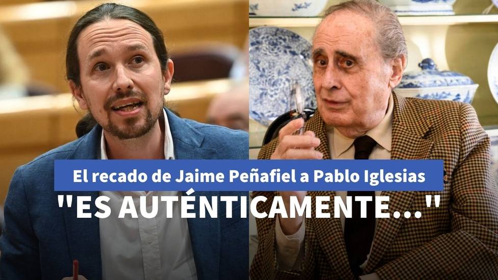 Pablo Iglesias y Jaime Peñafiel