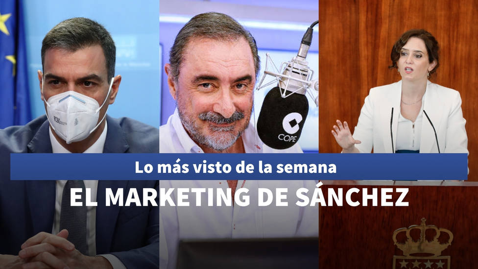 El marketing de Sánchez tras ausentarse de la gestión de Filomena, entre lo más visto de la semana
