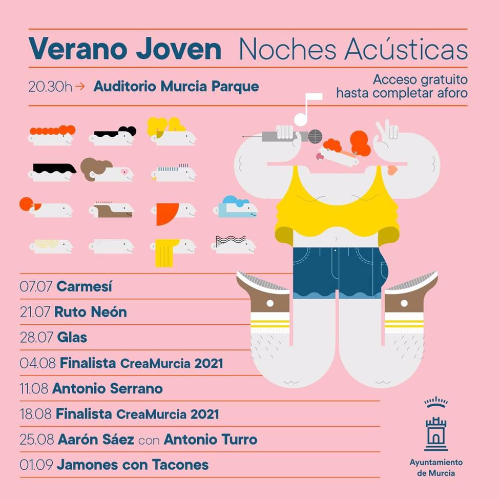 Noches acÃºsticas para disfrutar del verano mÃ¡s joven en el Auditorio Murcia Parque