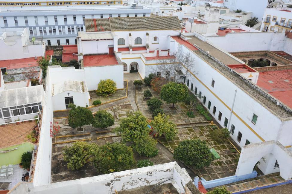 Vista aérea del antiguo Convento de Capuchinas de San Fernando (Cádiz)