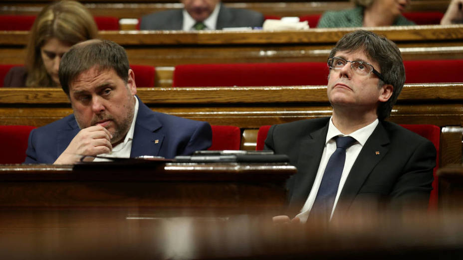 Oriol Junqeras y Carles Puigdemont