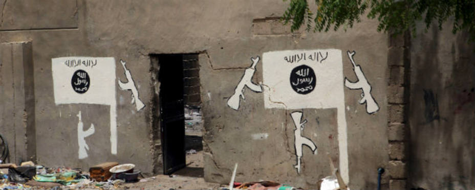 Pintadas realizadas por los miembros del grupo terrorista. Reuters