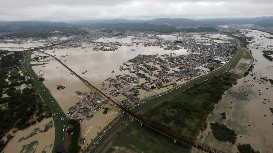 Japón inundado