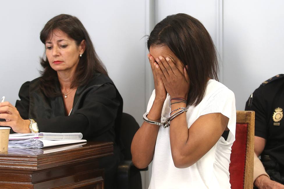La autora confesa de la muerte del niÃ±o Gabriel Cruz, Ana Julia Quezada,Â  en la sala de audiencia donde se celebra el juicio por el crimen del niÃ±o Gabriel Cruz