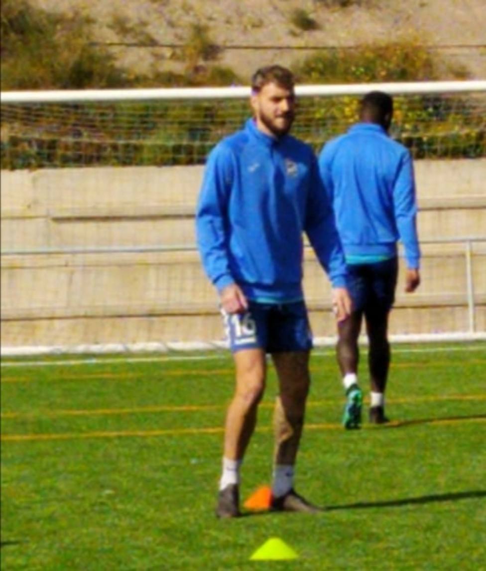 Diego Ruiz ya entrena con el Lorca FC