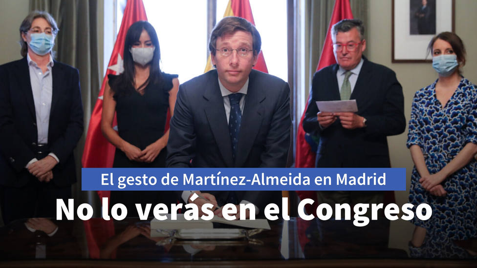 El gesto de calidad humana de Martínez-Almeida con la oposición que no verás en el Congreso